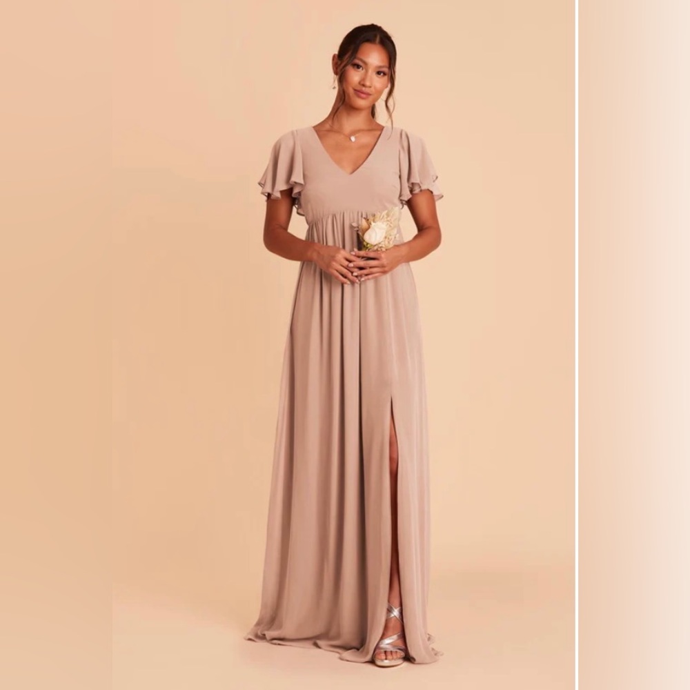 *NEVER WORN Birdy Grey Hannah Empire dress Size L in Taupe color